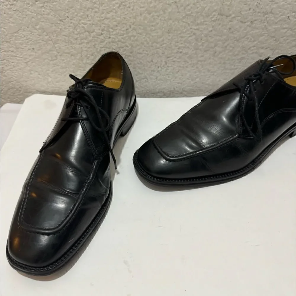 Cole Haan Eaton Apron Toe Derby Oxford Dress Shoes Black